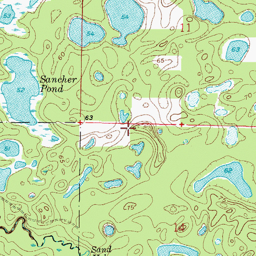 Topographic Map of Lake - Sumter Emergency Medical Services Station 471, FL