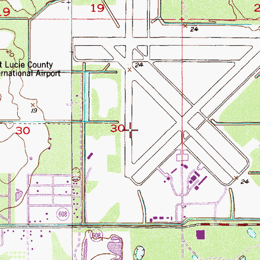 Topographic Map of American Jets World Headquarters, FL