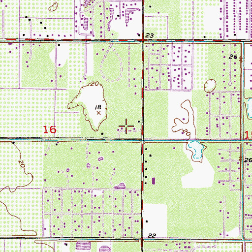 Topographic Map of Indian River County Department of Emergency Services, FL