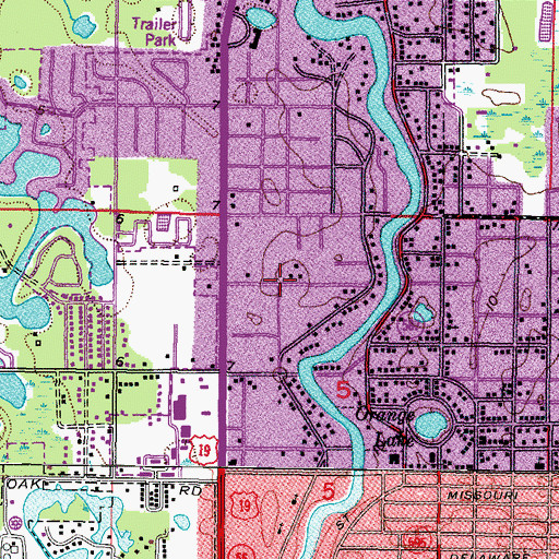 Topographic Map of MedFleet Ambulance, FL