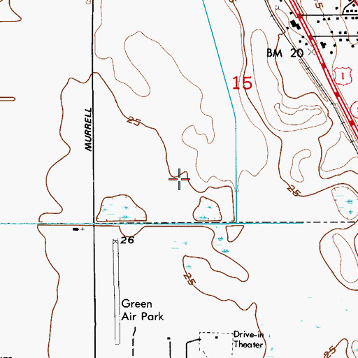 Topographic Map of Coastal Health System of Brevard Ambulance, FL