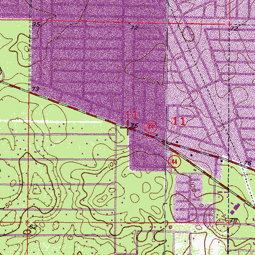 Topographic Map of Nature Coast Emergency Medical Foundation, FL