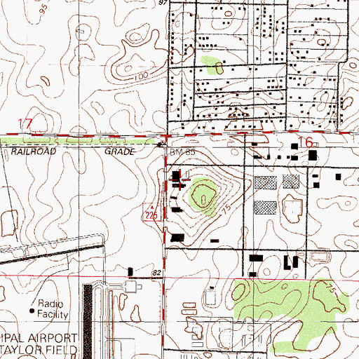 Topographic Map of Emergency Medical Services Alliance, FL