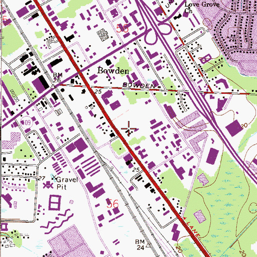 Topographic Map of Ambulance Service, FL