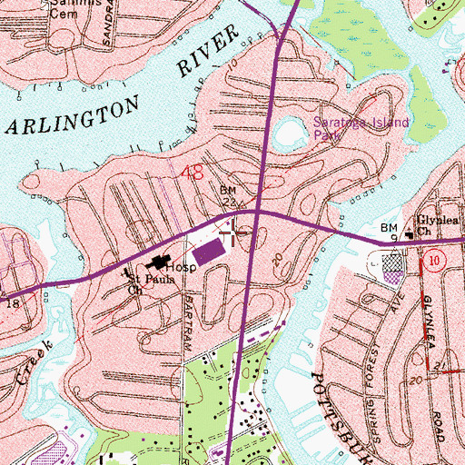 Topographic Map of Liberty Ambulance Services, FL