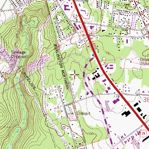 Topographic Map of Escambia County Department of Public Safety Emergency Medical Services, FL