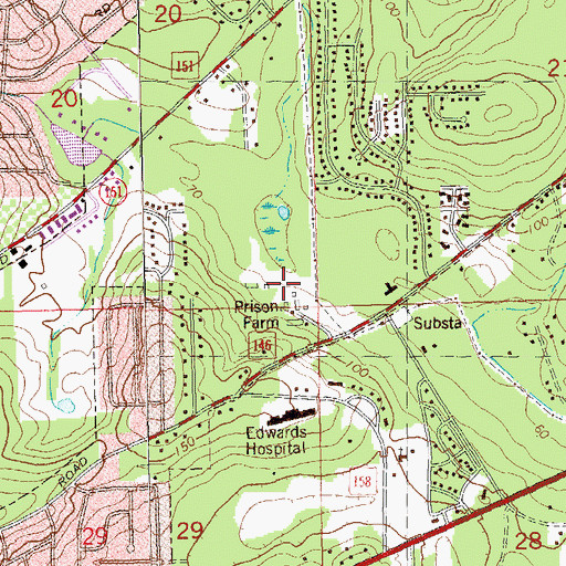 Topographic Map of Leon County Emergency Medical Services, FL