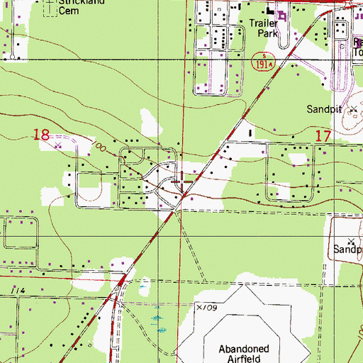 Topographic Map of Lifeguard Ambulance of Florida Headquarters, FL