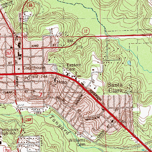 Topographic Map of Gadsden County Emergency Medical Services Station 1 Headquarters, FL