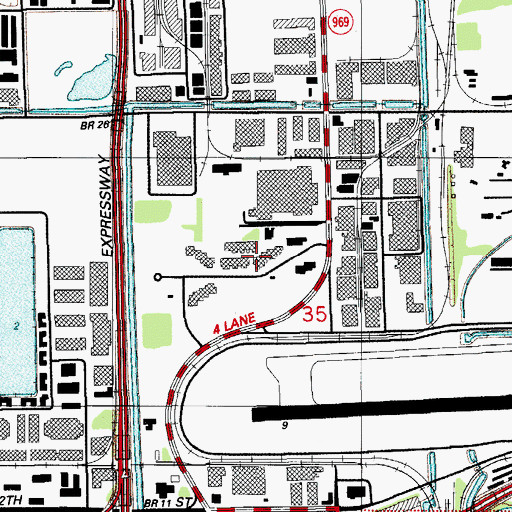 Topographic Map of American Medical Response, FL