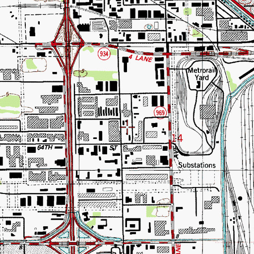Topographic Map of American Ambulance, FL