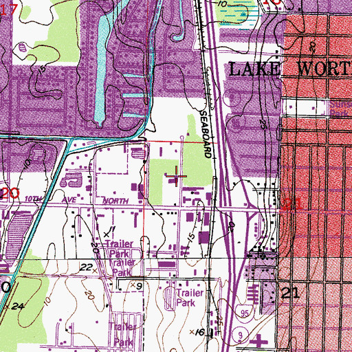 Topographic Map of American Medical Response, FL