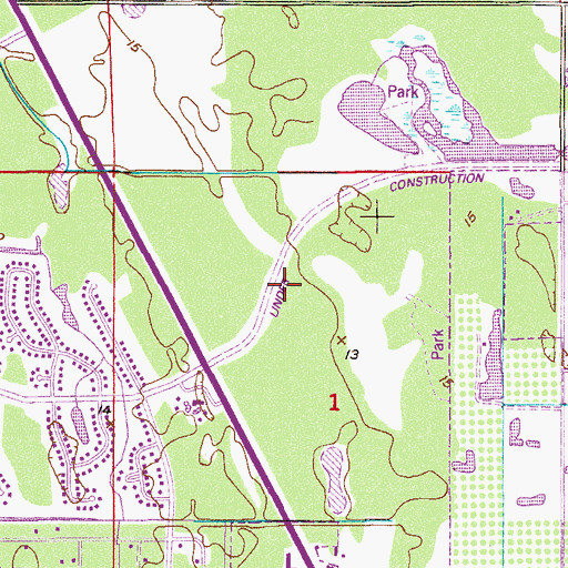 Topographic Map of Port Saint Lucie Volunteer Ambulance, FL