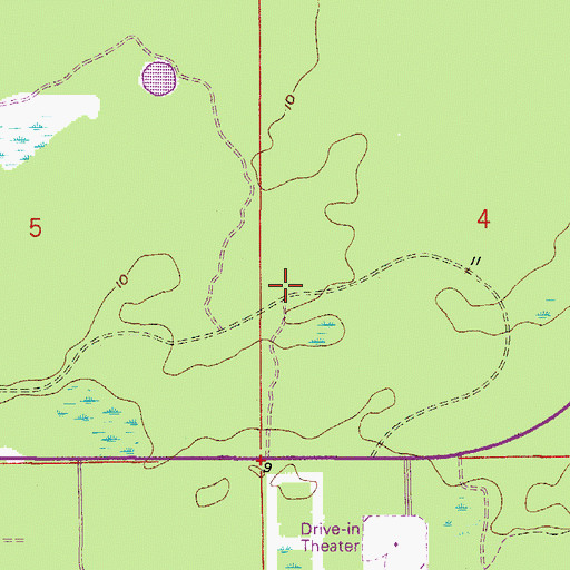 Topographic Map of Collier County Emergency Medical Services Station 75, FL