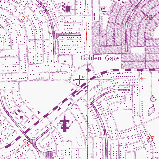 Topographic Map of Collier County Emergency Medical Services Station 70, FL