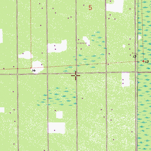 Topographic Map of Collier County Emergency Medical Services Station 71, FL