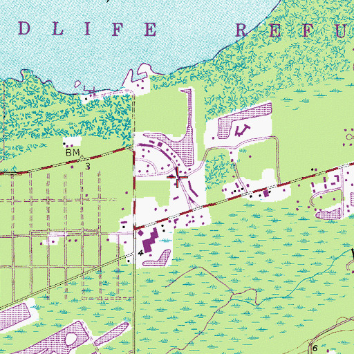 Topographic Map of Lee County Emergency Medical Services, FL