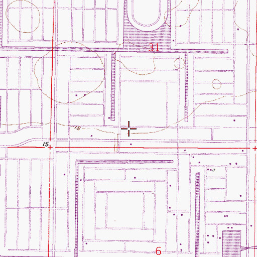 Topographic Map of Lee County Emergency Medical Services, FL