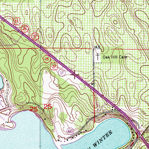 Topographic Map of Highlands County Emergency Medical Services Lake Placid Tomoka, FL