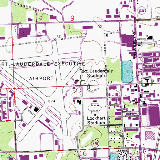 Topographic Map of Trinity Air Ambulance International, FL
