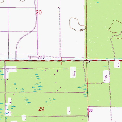 Topographic Map of Collier County Emergency Medical Services Station 42, FL