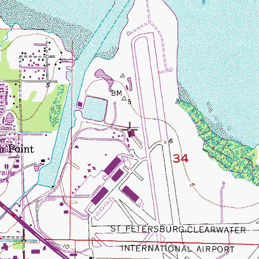 Topographic Map of Marbrisa Air Ambulance, FL