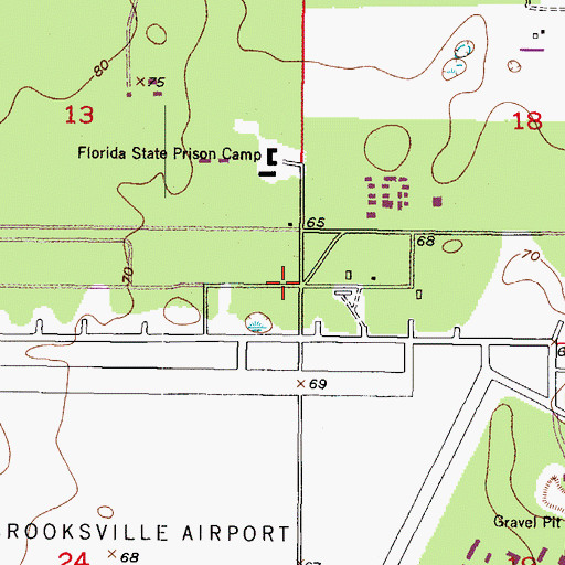 Topographic Map of Jet Intensive Care Unit, FL