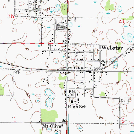 Topographic Map of Lake - Sumter Emergency Medical Services Station 451, FL