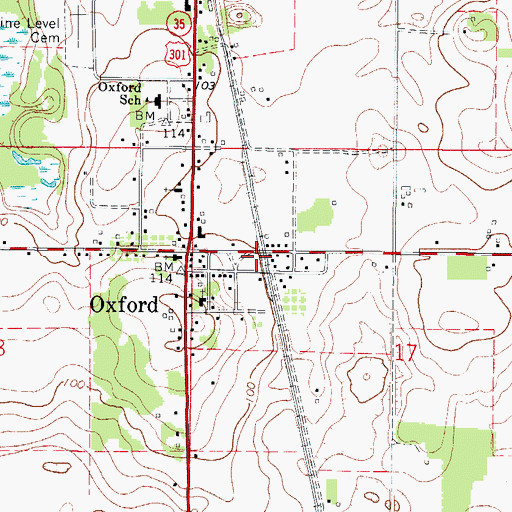 Topographic Map of Lake - Sumter Emergency Medical Services Station 41, FL