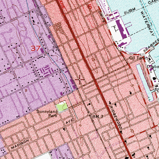 Topographic Map of Evac Ambulance, FL