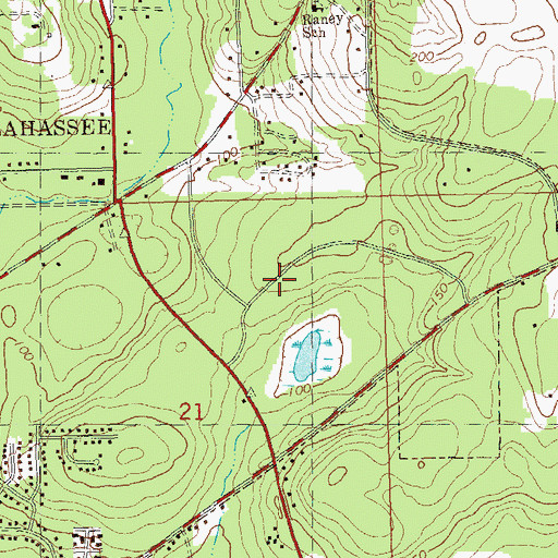 Topographic Map of Lifenet Tallahassee, FL