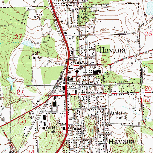 Topographic Map of Gadsden County Emergency Medical Services Station 3, FL
