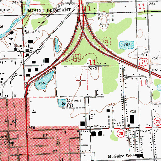 Topographic Map of Mobile Medical Response, MI