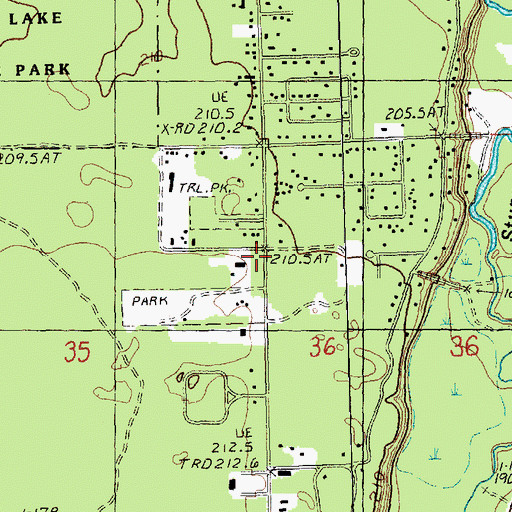 Topographic Map of Cheboygan Life Support Systems, MI