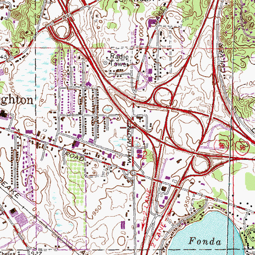 Topographic Map of Livingston County Michigan Emergency Medical Services Department Station 103, MI