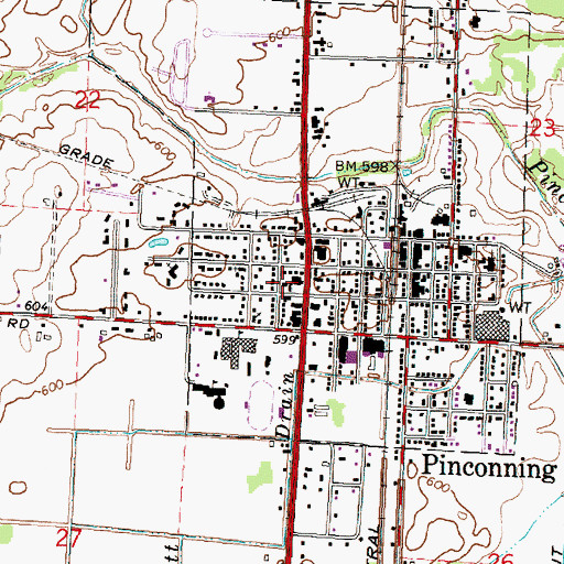 Topographic Map of Northern Bay Ambulance and Rescue, MI