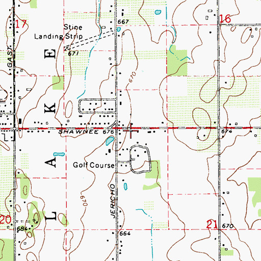 Topographic Map of Medic 1 Emergency Medical Services Southwest, MI