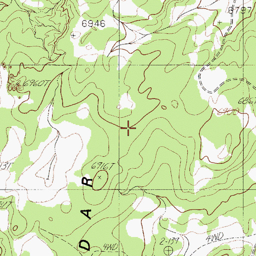 Topographic Map of Cedar Tree Hills, AZ
