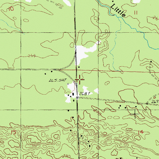 Topographic Map of Life Emergency Medical Services of Lake County Irons, MI
