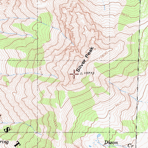 Topographic Map of Silver Peak, CA