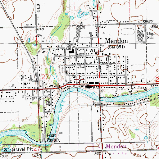 Topographic Map of Life Care Ambulance Service, MI