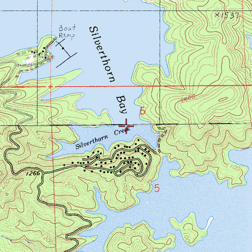 Topographic Map of Silverhorn Creek, CA