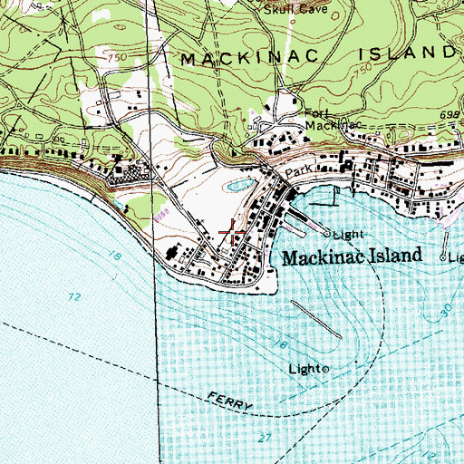 Topographic Map of Cheboygan Life Support Systems, MI