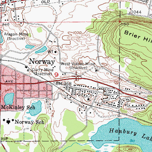 Topographic Map of North Alert Ambulance Authority, MI