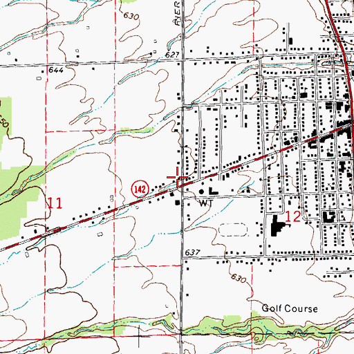 Topographic Map of Eastern Huron Ambulance Service, MI