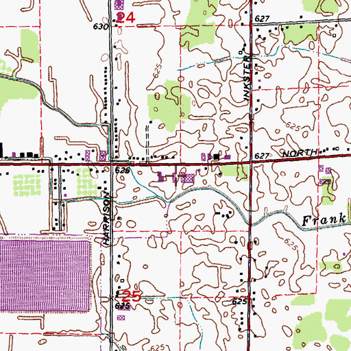 Topographic Map of Medic One Ambulance Service, MI