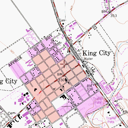 Topographic Map of Westmed Ambulance Unit 36, CA