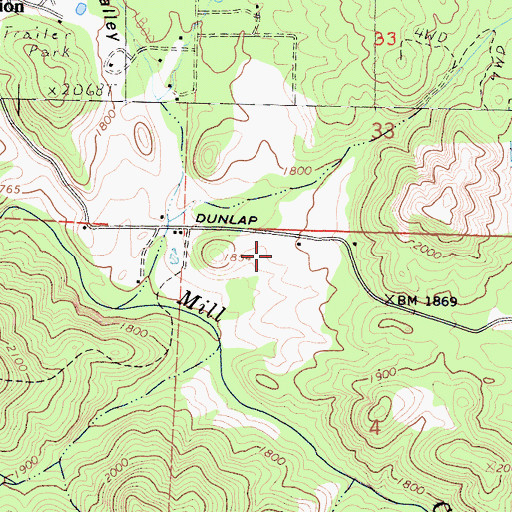 Topographic Map of Sequoia Safety Council Ambulance Squaw Valley Station, CA