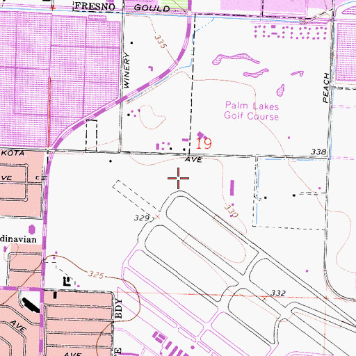 Topographic Map of California Highway Patrol Air Operations, CA