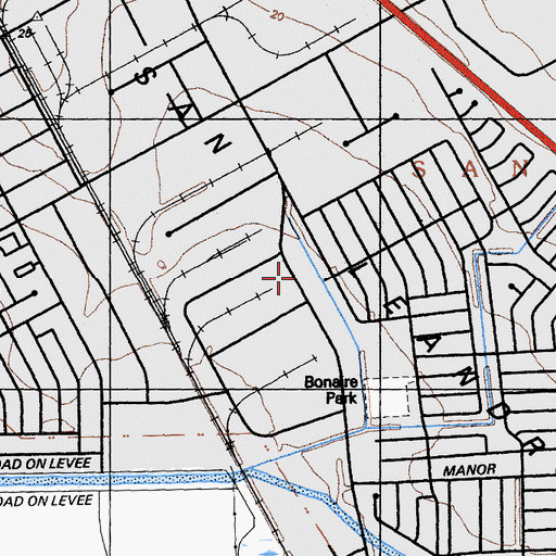 Topographic Map of Royal Ambulance, CA